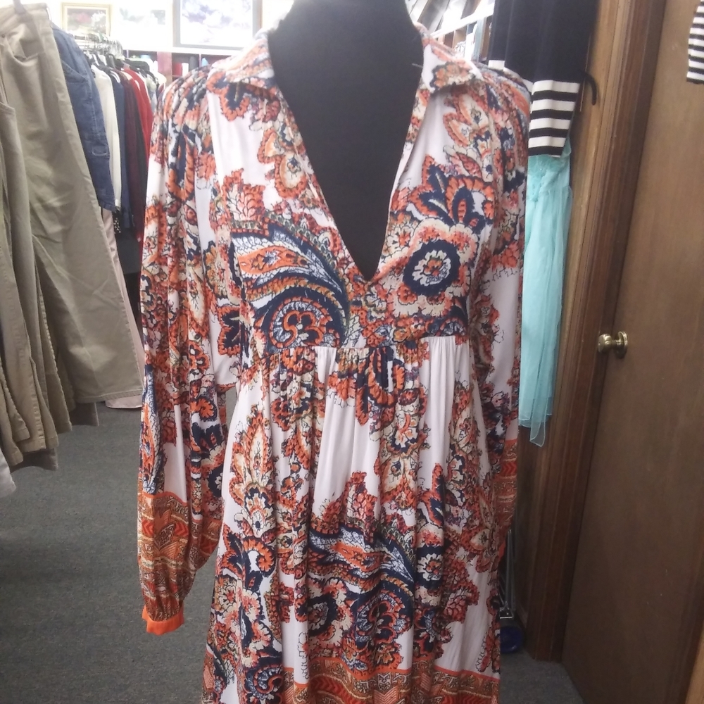 Free people paisley boho dress